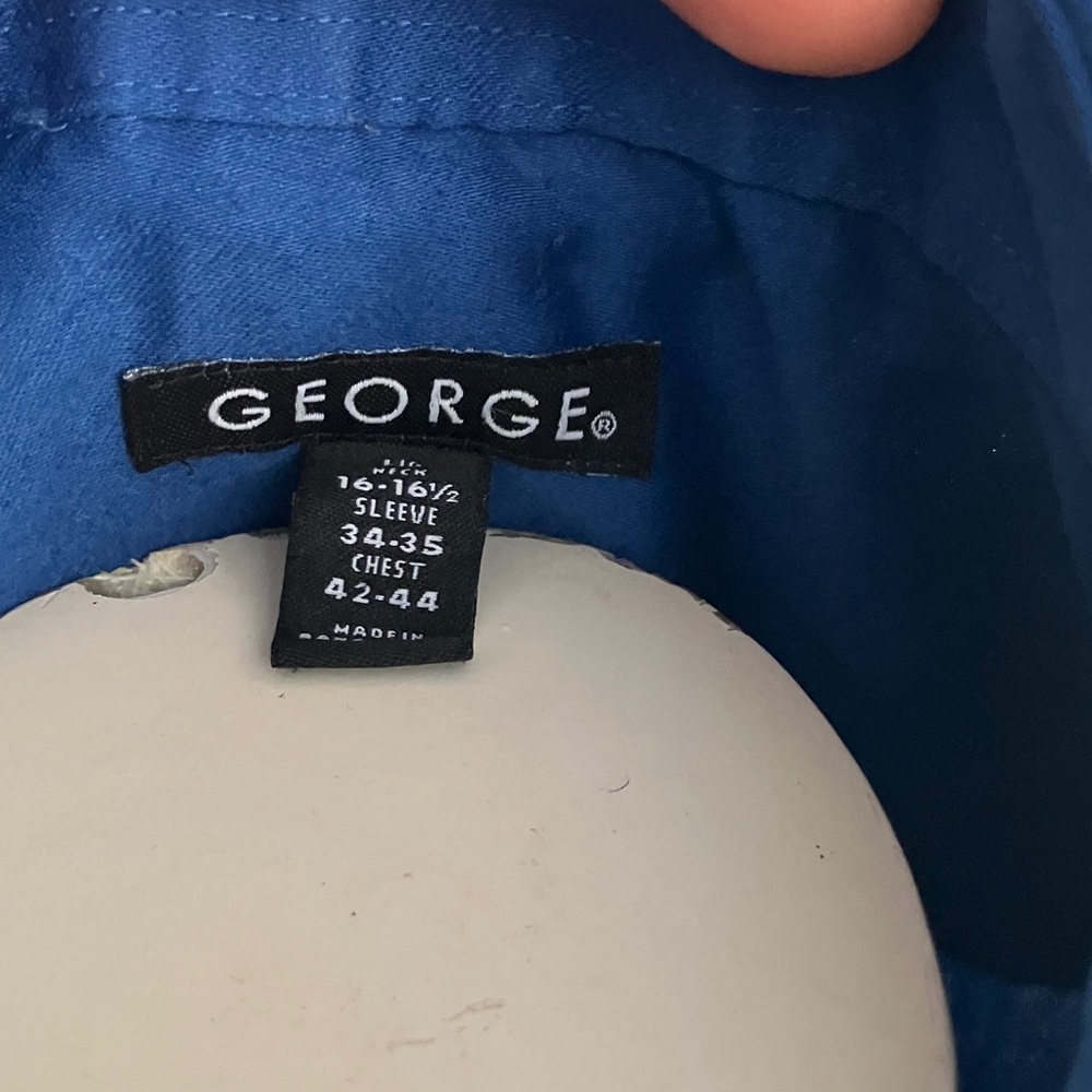George Men's Deep Blue Shirt . - Picture 2 of 9